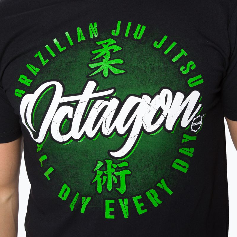 Octagon Brazilian Jiu Jitsu Herren-T-Shirt schwarz 4