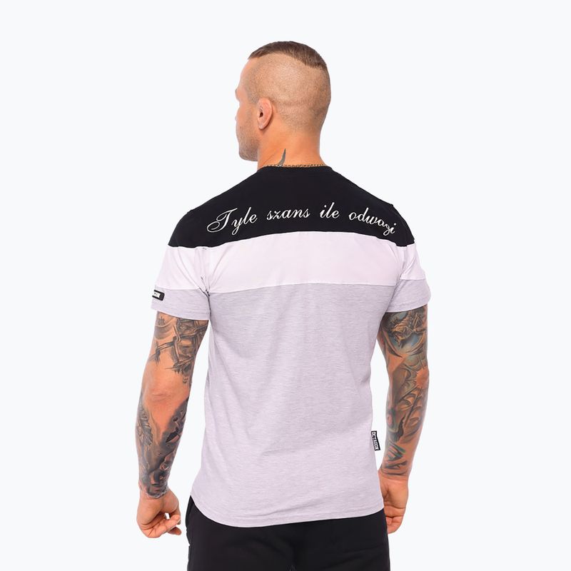Herren-Shirt Octagon As Many Chances As Courage black/white/grey 3
