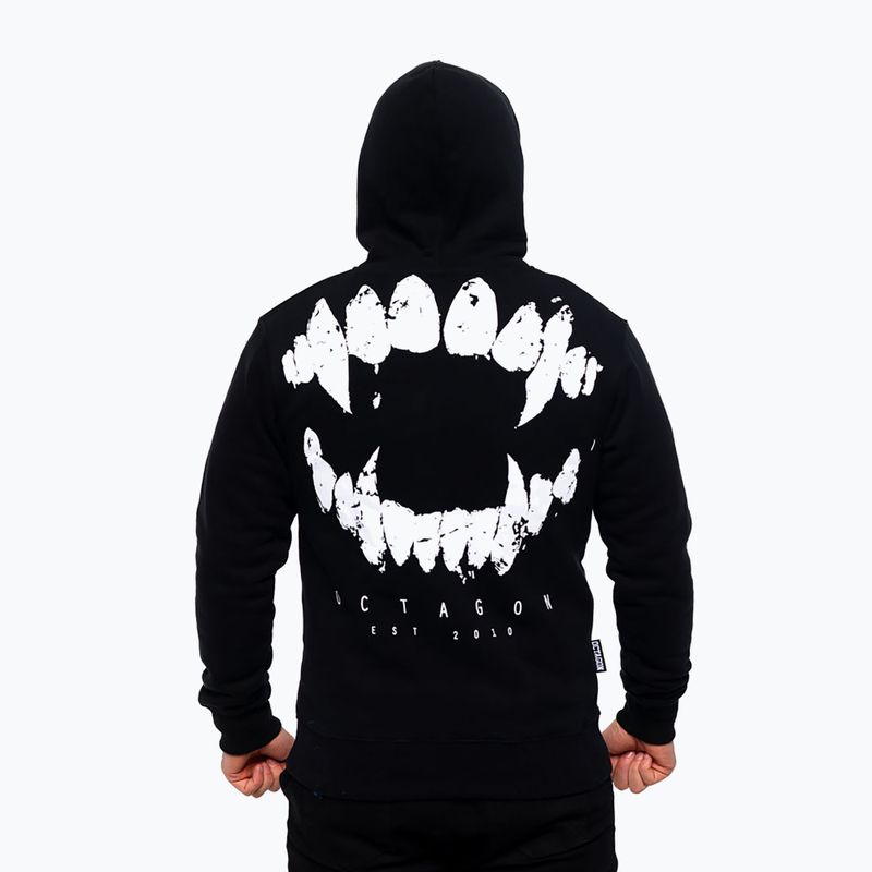 Octagon Herren-Kapuzenpullover Teeth schwarz 2