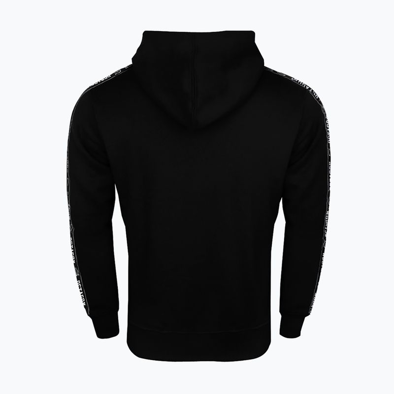Herren Octagon Stripe Hoodie schwarz 3
