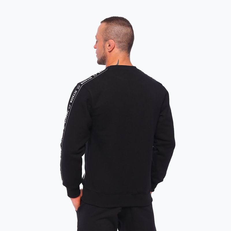 Herren Sweatshirt Octagon Stripe schwarz 2