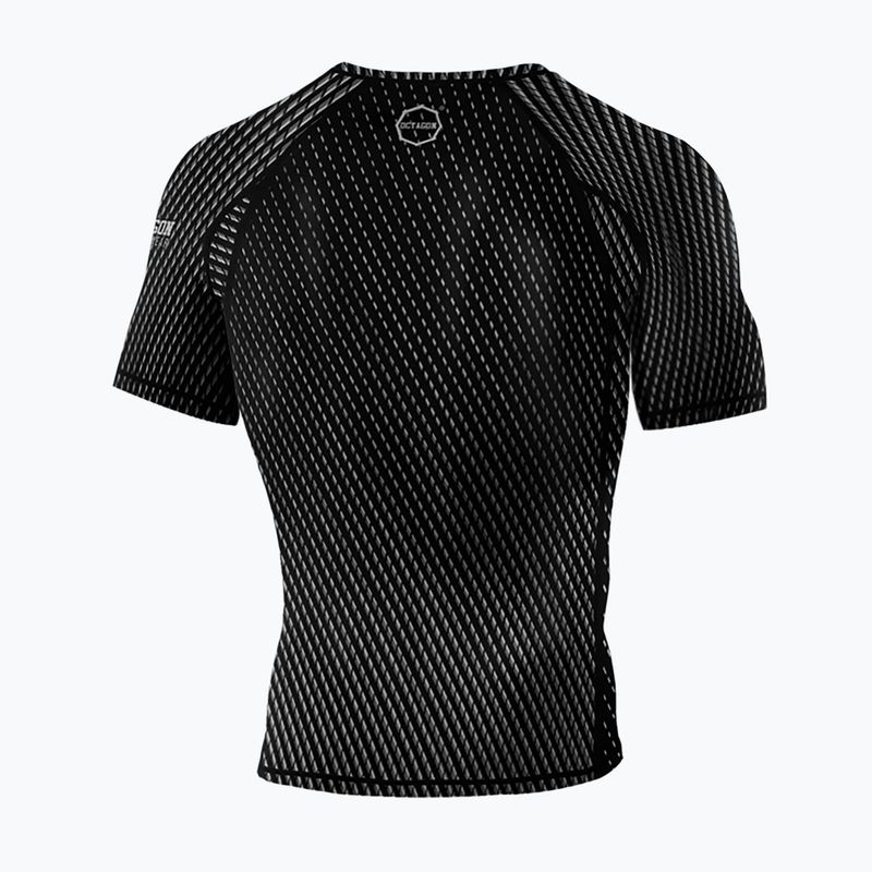 Octagon Herren Rashguard Enspace Kurzarm grau 6