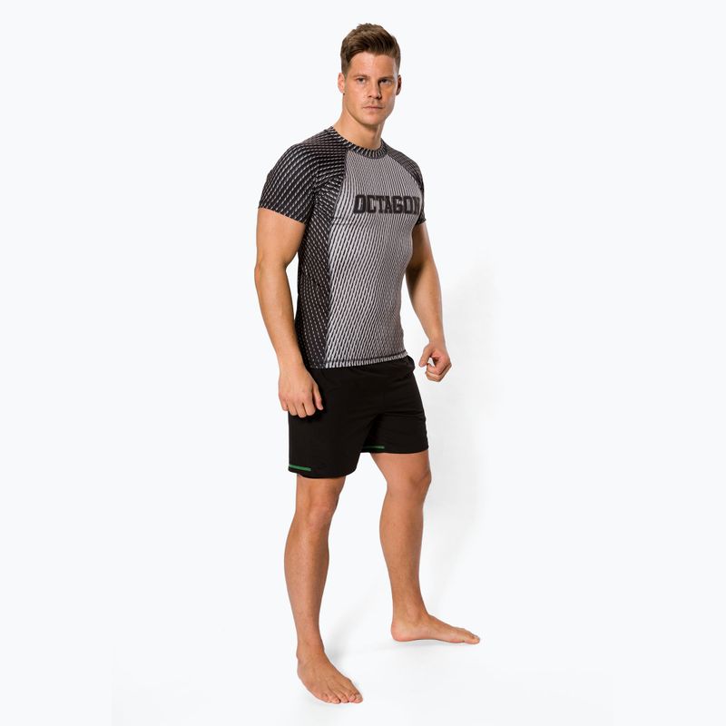 Octagon Herren Rashguard Enspace Kurzarm grau 2