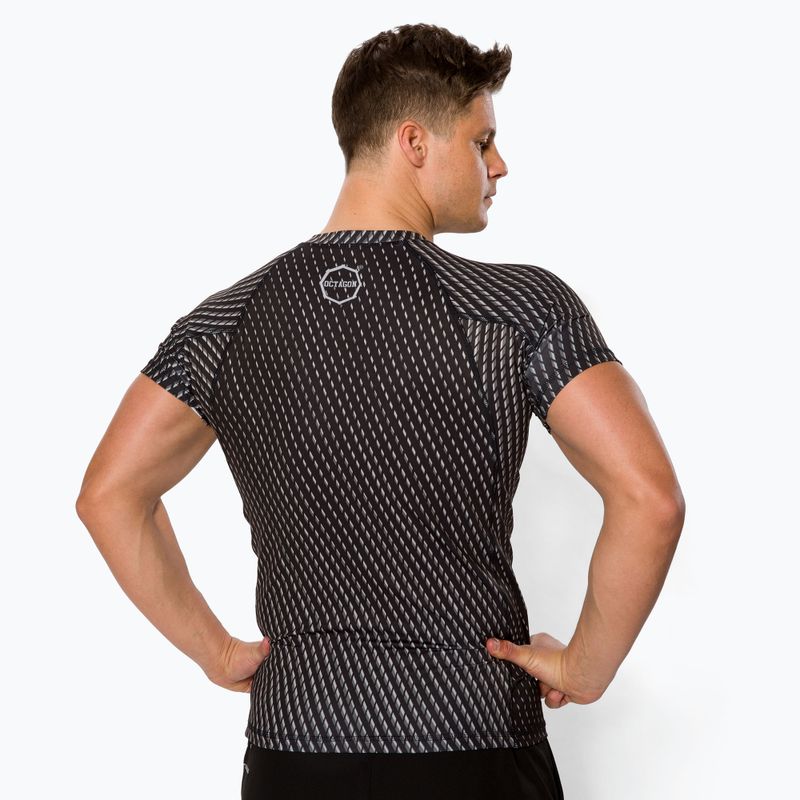 Octagon Herren Rashguard Enspace Kurzarm grau 3