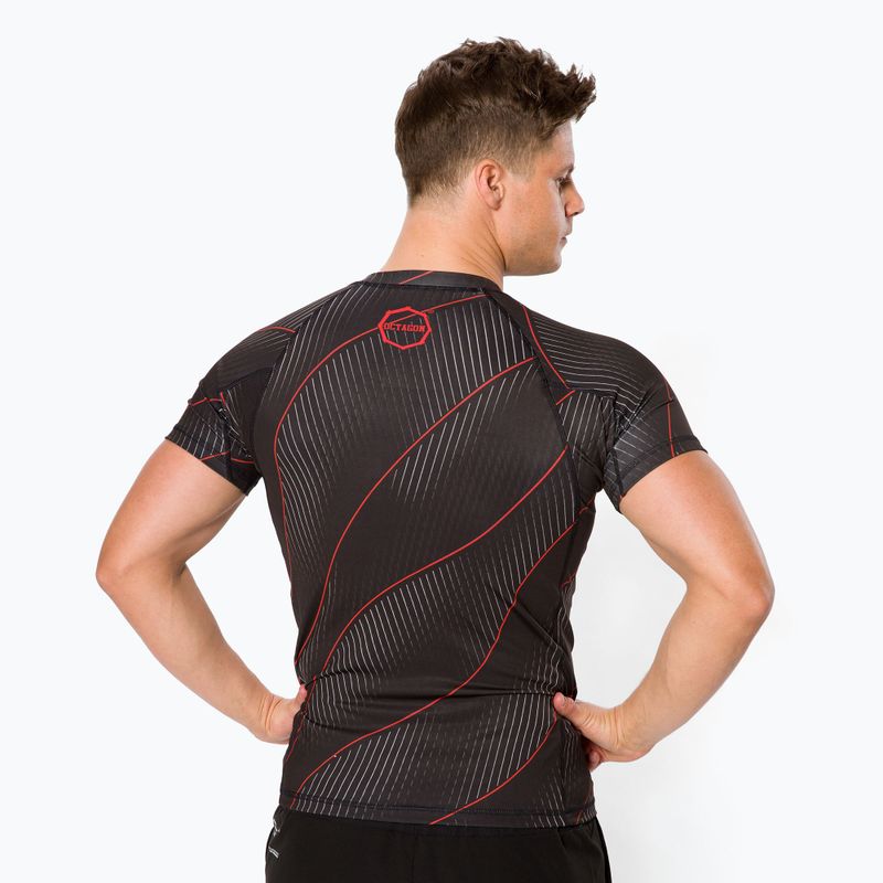 Octagon Voyager Herren-Rashguard rot 3