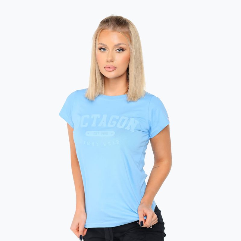 Octagon Damen-T-Shirt est. 2010 blau