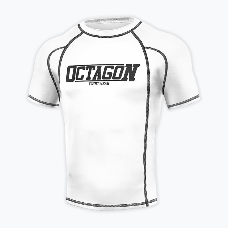Octagon Premium Fight Wear Herren Rashguard weiß