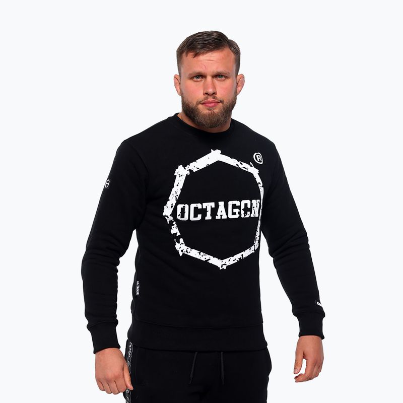 Octagon Herren Sweatshirt Teeth schwarz