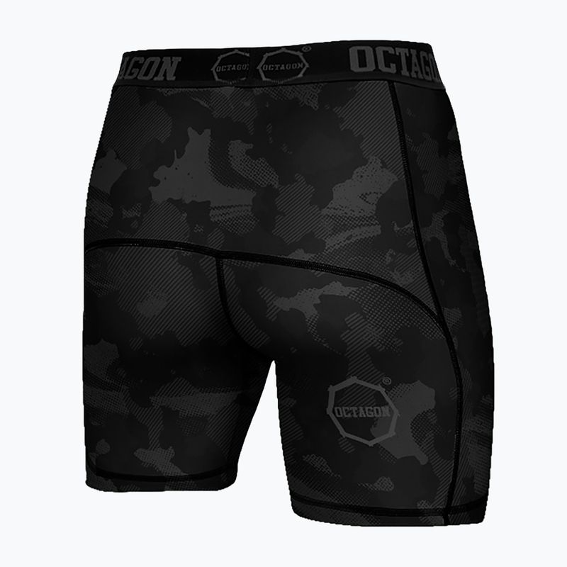 Herren Kompressionsshorts Octagon Camo Night schwarz 2