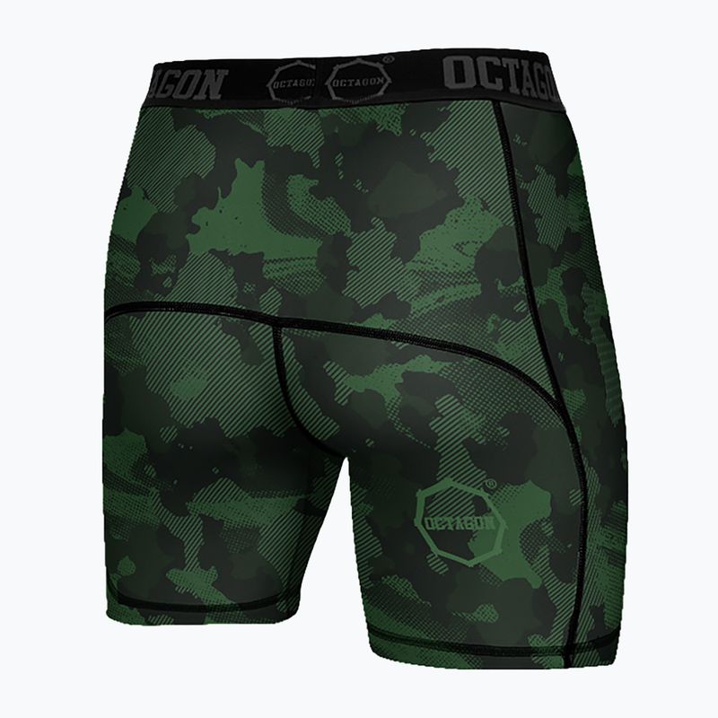Herren Octagon Camo Forest khaki Kompressionsshorts 2