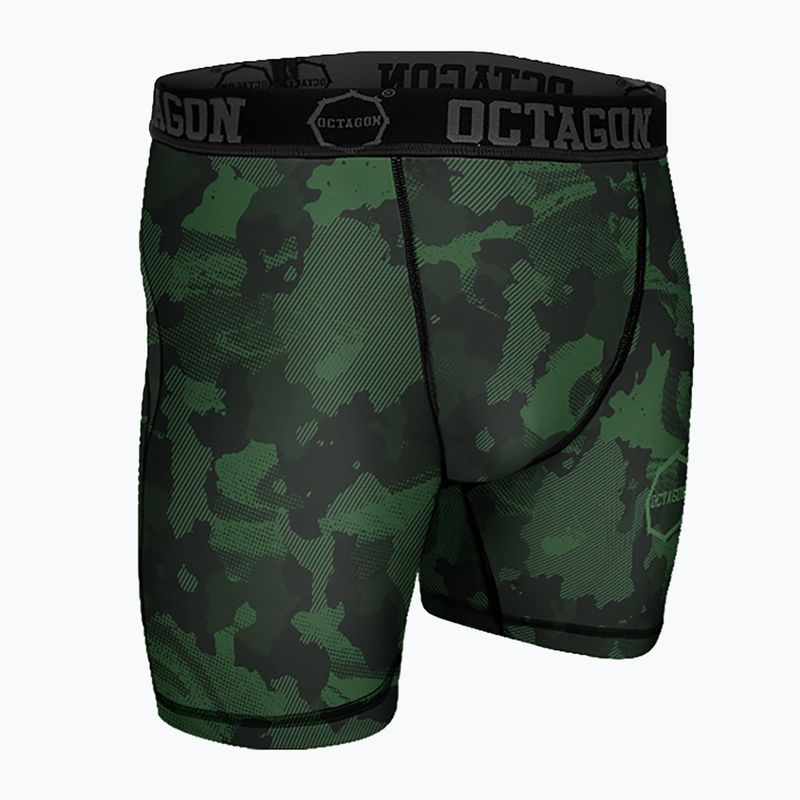 Herren Octagon Camo Forest khaki Kompressionsshorts 3