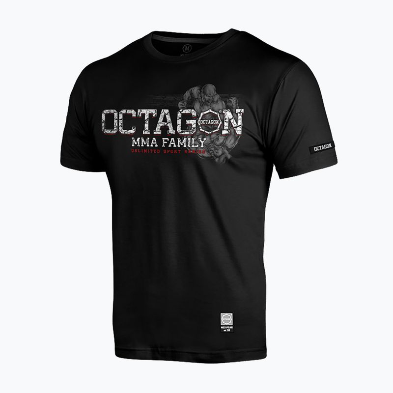 Octagon MMA Family schwarzes Herren-T-Shirt