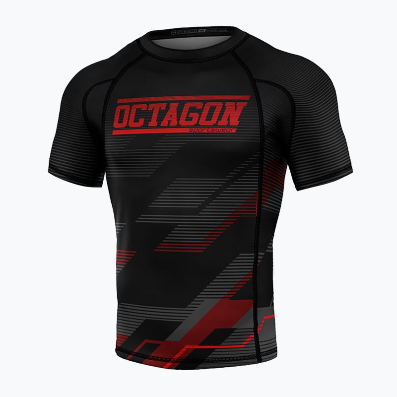 Octagon Racer Premium schwarz/rot Herren Rashguard