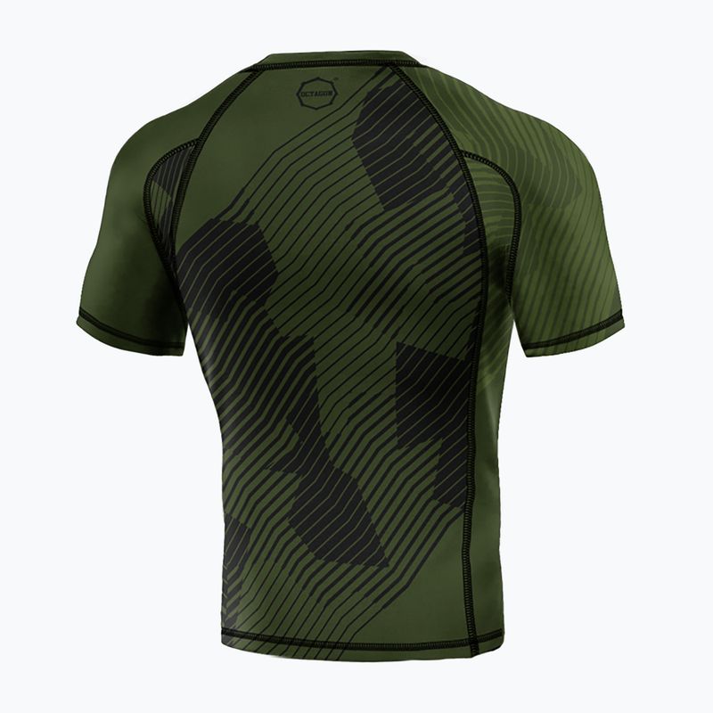 Herren Octagon Broken Line Premium khaki Rashguard 2