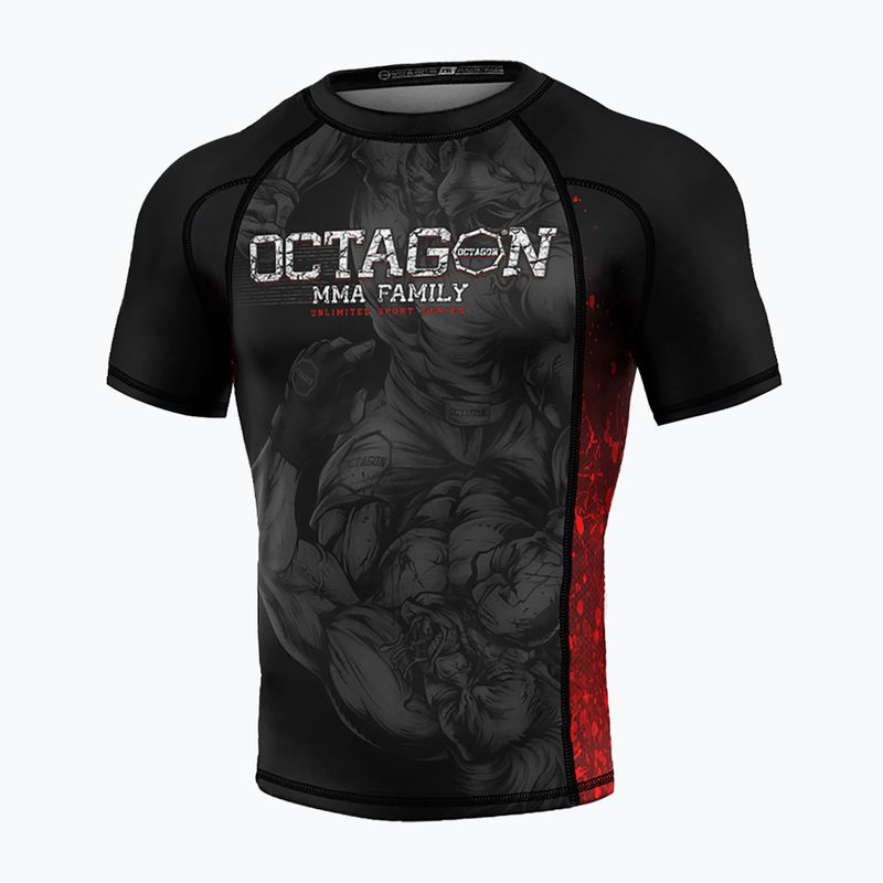 Herren Octagon Premium MMA Family schwarz/mehrfarbig Rashguard