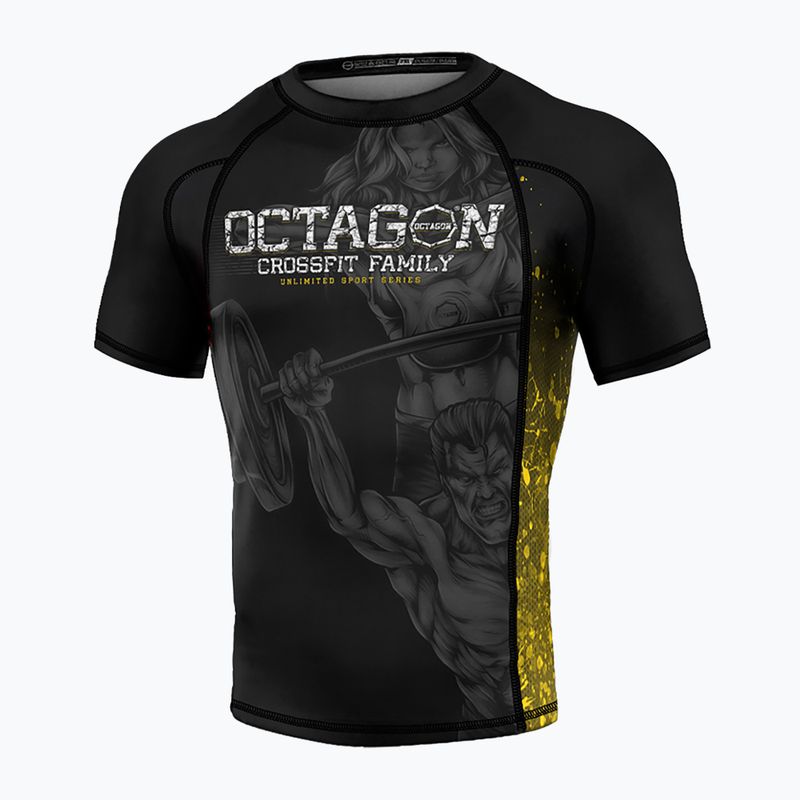 Octagon Crossfit Family Premium schwarz Herren Rashguard