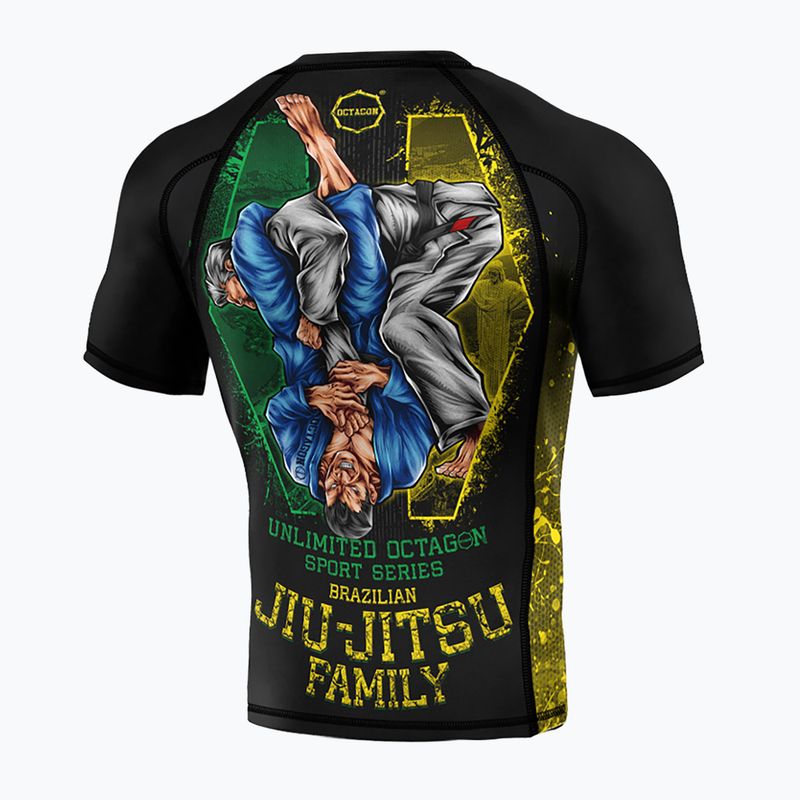 Octagon Premium Jiu Jitsu Family schwarz/mehrfarbig Herren Rashguard 2