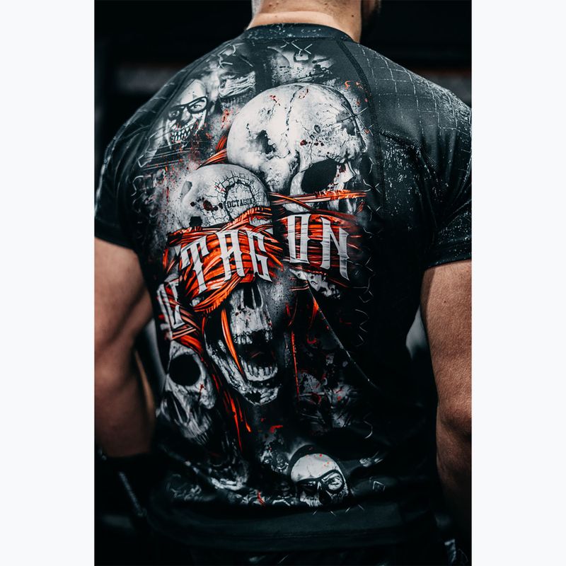Herren Octagon Premium The Rules schwarz/multicolour Rashguard 4