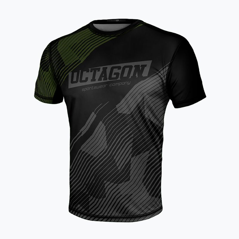 Herren Octagon Sport Broken Line T-shirt schwarz