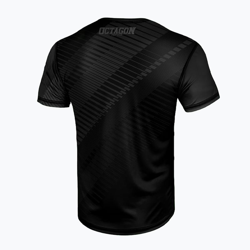 Herren Octagon Sport Broken Line T-shirt schwarz 2