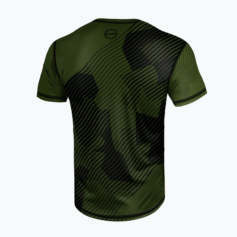 Octagon Broken Line Herren-T-Shirt oliv 2
