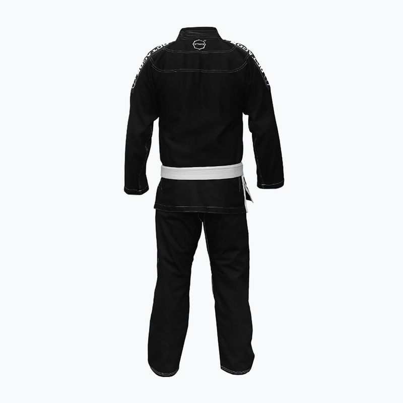 GI für Herren Brazilian Jiu-Jitsu Octagon Caption schwarz/weiß 2