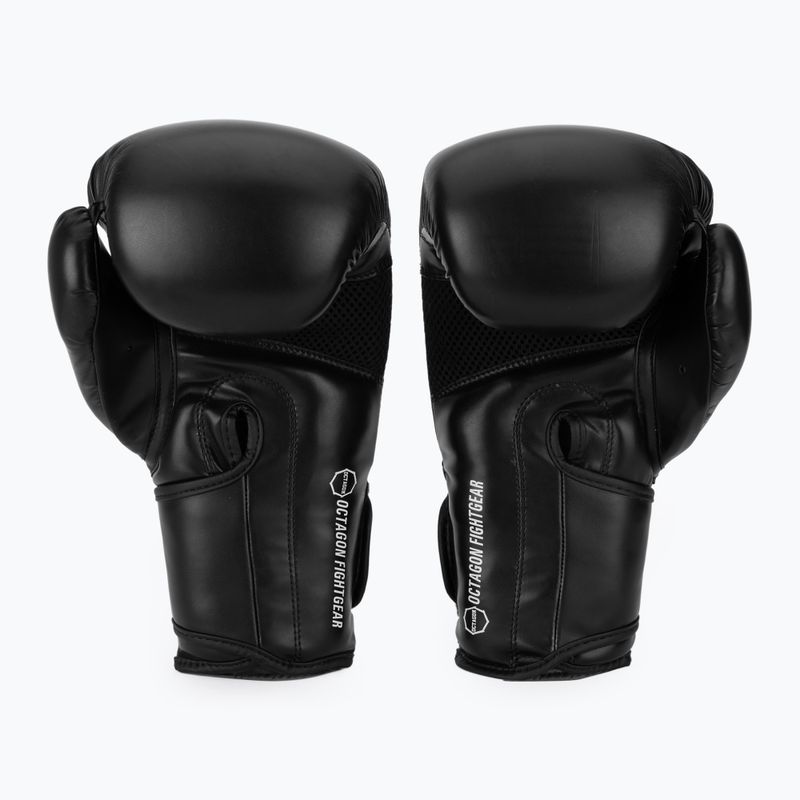 Octagon Agat schwarz/weiße Boxhandschuhe 3