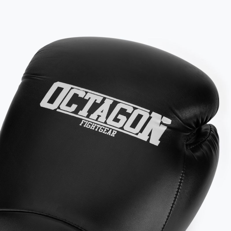 Octagon Agat schwarz/weiße Boxhandschuhe 5