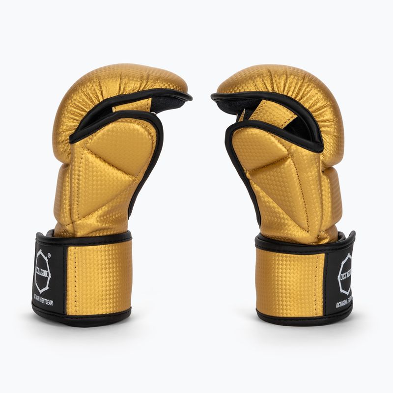 Octagon Kevlar MMA Sparring Handschuhe gold 3