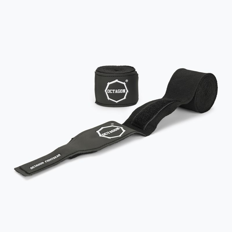 Octagon Fightgear Supreme Gedruckte Boxbandagen 3m schwarz