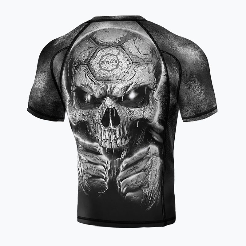 Herren Octagon Premium Oldskull Fans schwarz/multicolour Rashguard 2