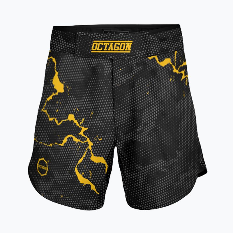 Herren Octagon Marble Camo MMA Trainingsshorts camo gelb