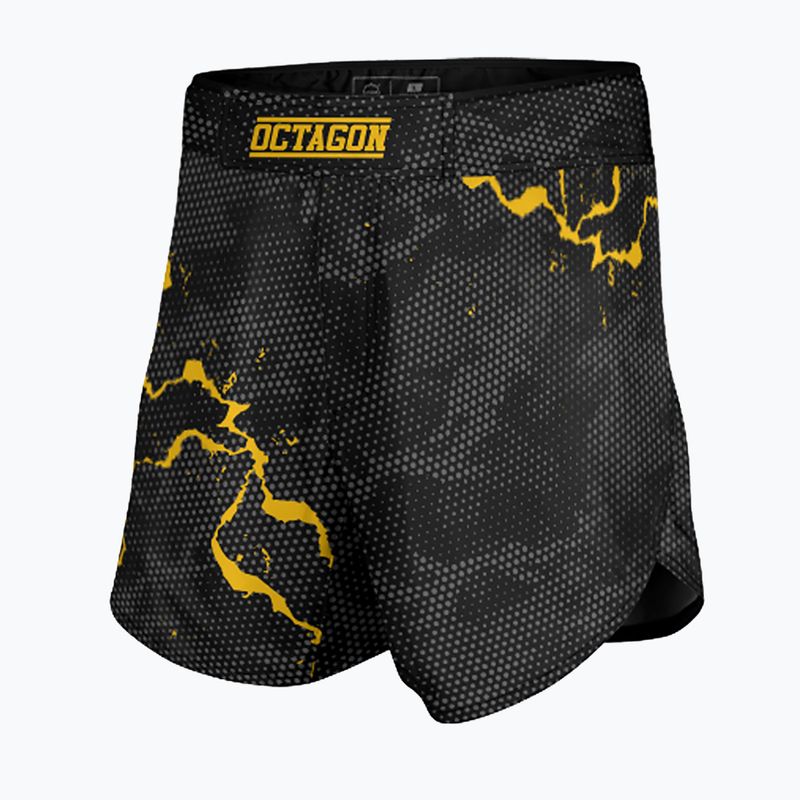 Herren Octagon Marble Camo MMA Trainingsshorts camo gelb 3