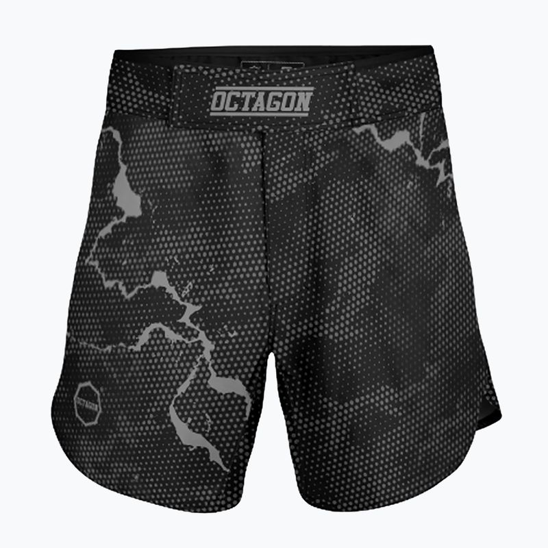 Herren Octagon Marble Camo MMA Trainingsshorts camo grau
