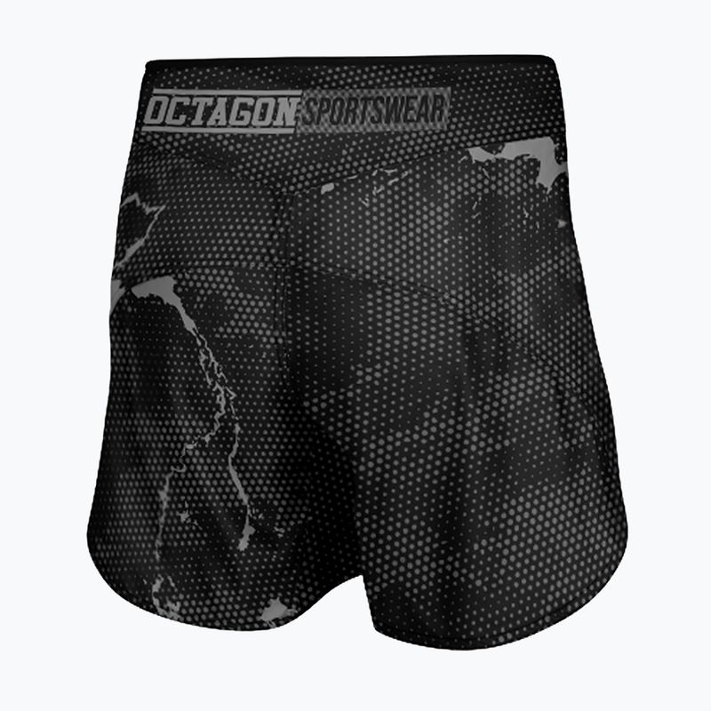 Herren Octagon Marble Camo MMA Trainingsshorts camo grau 2