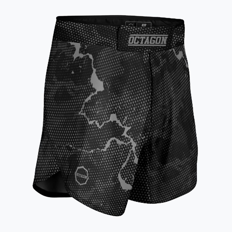 Herren Octagon Marble Camo MMA Trainingsshorts camo grau 3