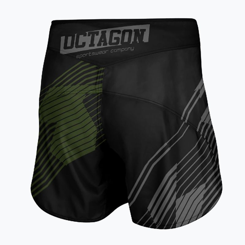 Octagon Broken Line MMA Herren Trainingsshorts schwarz 2