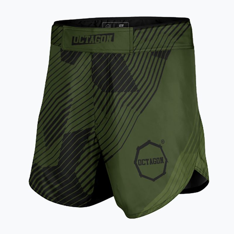 Octagon Broken Line MMA Herren Trainingsshorts oliv 3
