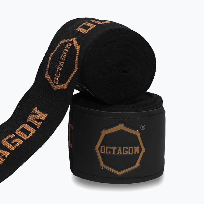 Boxbandagen Octagon Fightgear Supreme Printed 300 cm black/gold 2
