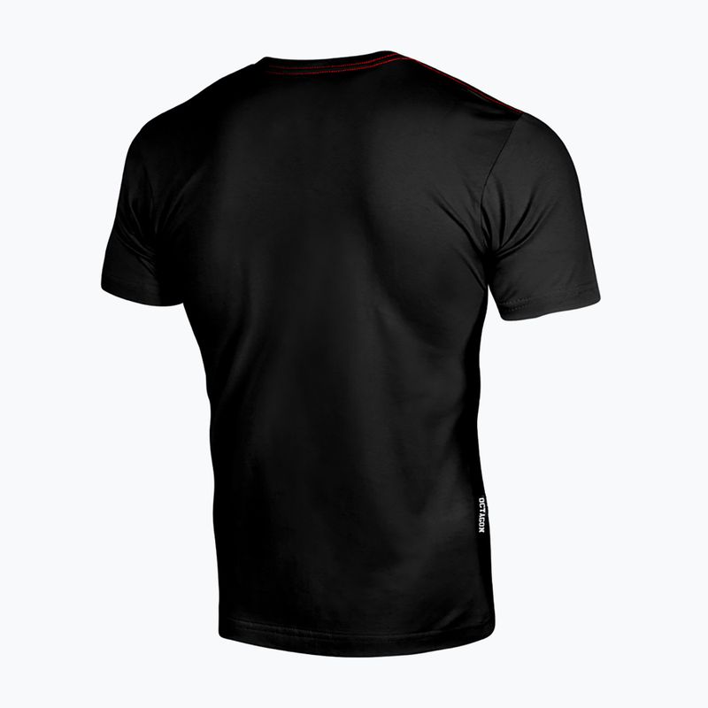 Herren-Shirt Octagon Small Logo black/red 2