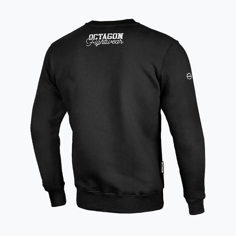 Herren Octagon Training Combat Sports Sweatshirt schwarz 2