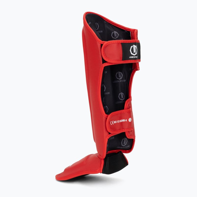 Schienbein- und Fußschutz Octagon Legion Kevlar red 3