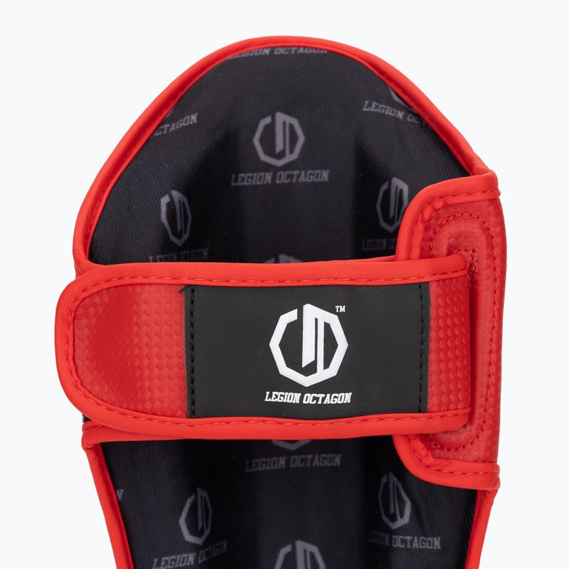 Schienbein- und Fußschutz Octagon Legion Kevlar red 7