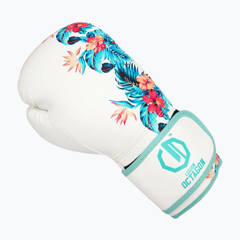 Boxhandschuhe Octagon Legion Flower white/sea green 2