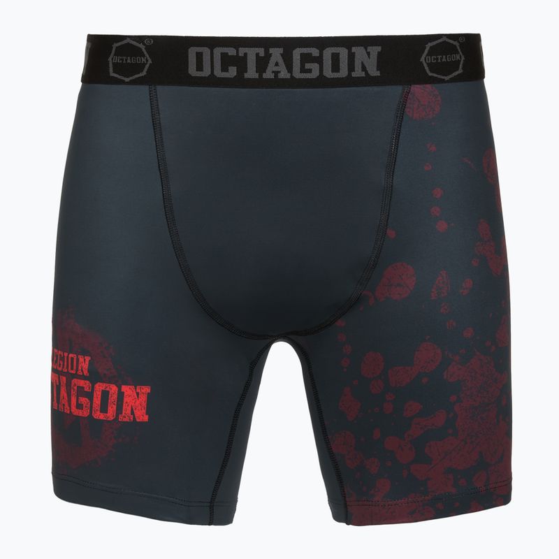 Herren Trainingsshorts Octagon Legion Grunge schwarz/rot