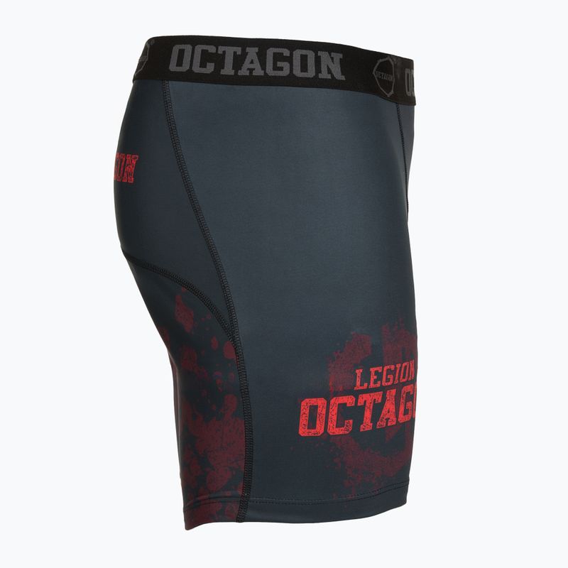 Herren Trainingsshorts Octagon Legion Grunge schwarz/rot 3