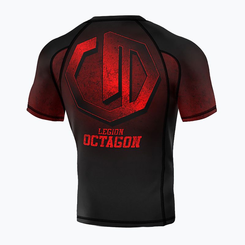 Herren-Rashguard Octagon Legion Premium Conquest black/red 2