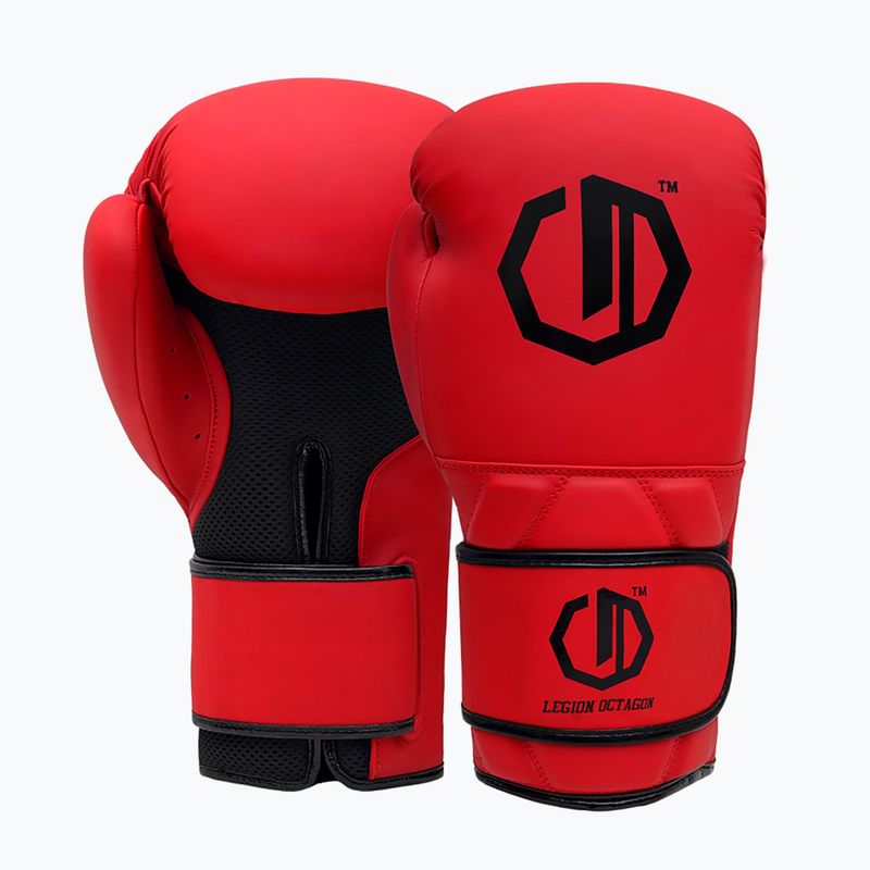 Boxhandschuhe Octagon Legion Enforcer + dark red bag 2