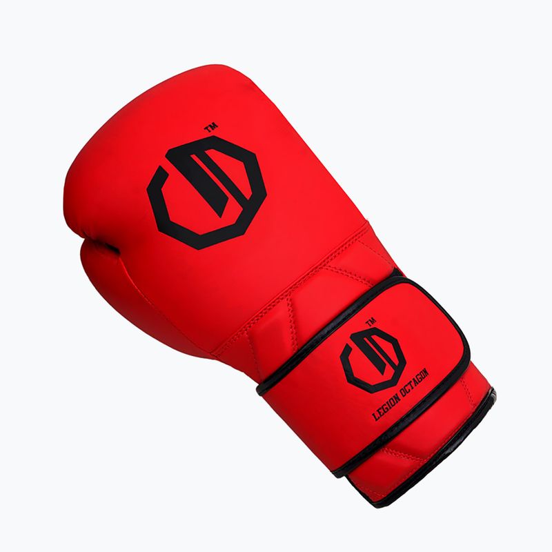 Boxhandschuhe Octagon Legion Enforcer + dark red bag 3