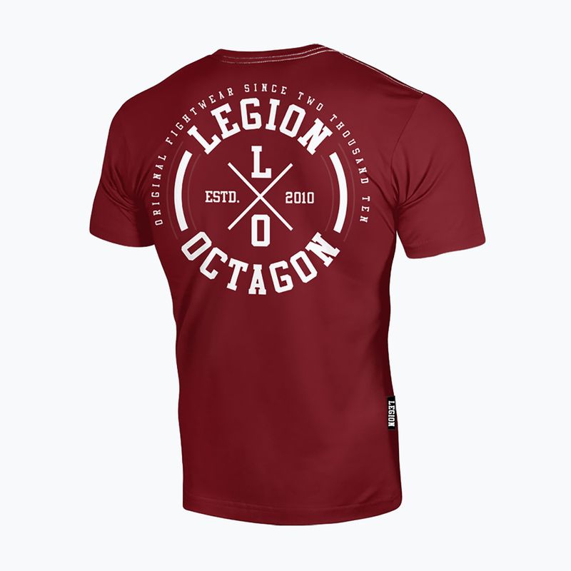 Herren-Shirt Octagon Legion LO burgundy 2